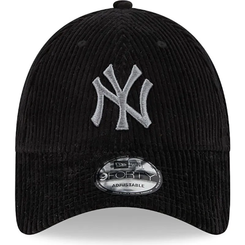 kepure-islenkta-juoda-reguliuojamas-9forty-wide-cord-new-york-yankees-mlb-new-era