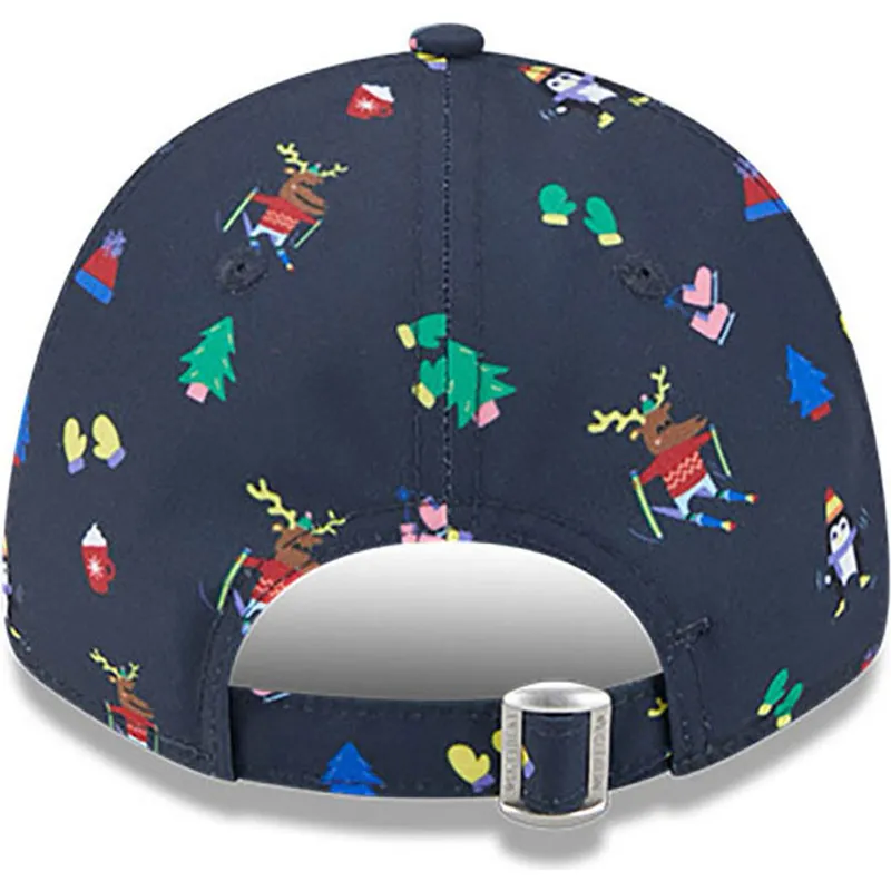 gorra-curva-azul-marino-ajustable-para-nino-9forty-festive-de-new-york-yankees-mlb-de-new-era