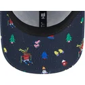 kepure-islenkta-tamsiai-melyna-reguliuojamas-vaikams-9forty-festive-new-york-yankees-mlb-new-era