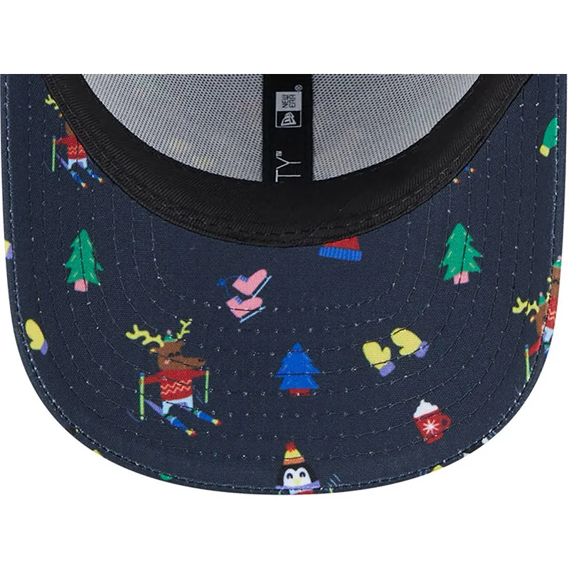 gorra-curva-azul-marino-ajustable-para-nino-9forty-festive-de-new-york-yankees-mlb-de-new-era