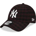 kepure-islenkta-ruda-reguliuojamas-9forty-flannel-new-york-yankees-mlb-new-era