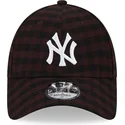 kepure-islenkta-ruda-reguliuojamas-9forty-flannel-new-york-yankees-mlb-new-era