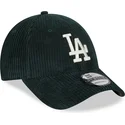 regulowana-zielona-czapka-z-zakrzywionym-daszkiem-z-bezowym-logo-9forty-wide-cord-los-angeles-dodgers-mlb-od-new-era