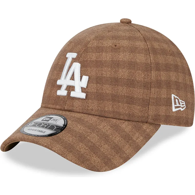 kepure-islenkta-ruda-reguliuojamas-9forty-flannel-los-angeles-dodgers-mlb-new-era