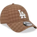 kepure-islenkta-ruda-reguliuojamas-9forty-flannel-los-angeles-dodgers-mlb-new-era