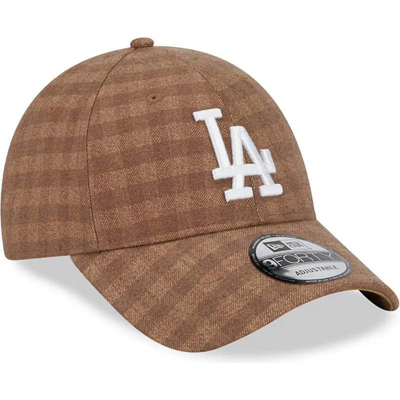 kepure-islenkta-ruda-reguliuojamas-9forty-flannel-los-angeles-dodgers-mlb-new-era