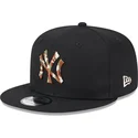 czarna-plaska-czapka-snapback-z-brazowym-logo-9fifty-seasonal-infill-new-york-yankees-mlb-new-era