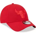 new-era-curved-brim-red-logo-9forty-repreve-outline-chicago-bulls-nba-red-adjustable-cap