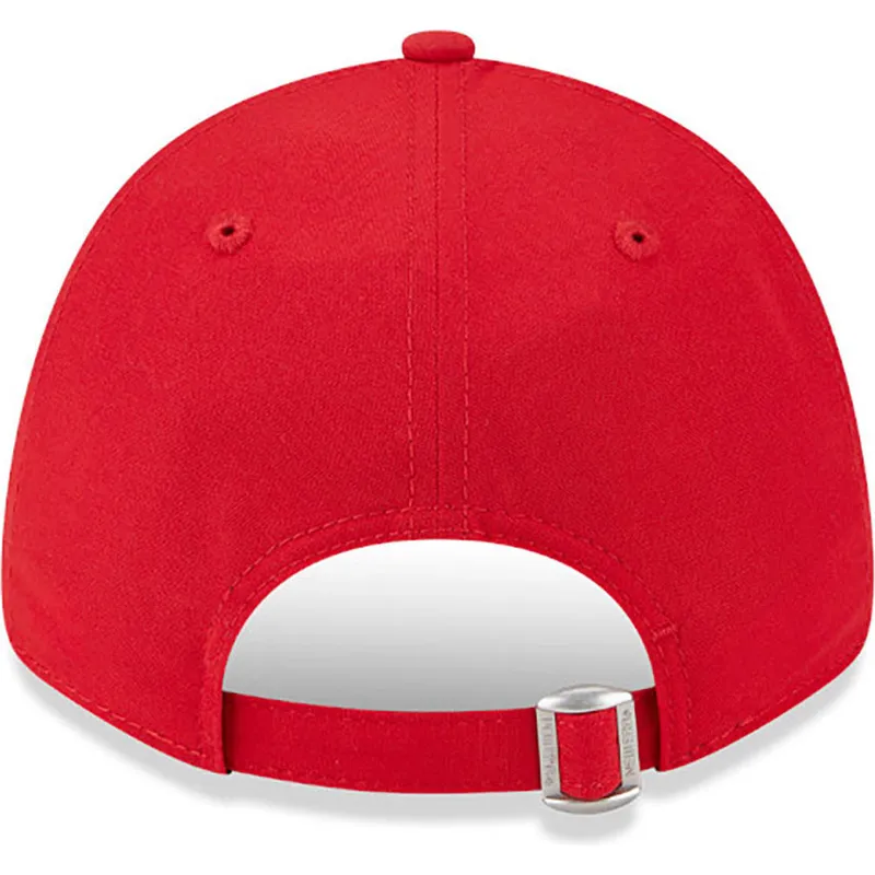 kepure-islenkta-raudona-reguliuojamas-9forty-repreve-outline-chicago-bulls-nba-new-era