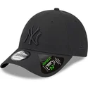 kepure-islenkta-juoda-reguliuojamas-9forty-repreve-outline-new-york-yankees-mlb-new-era