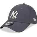 regulowana-szara-czapka-z-zakrzywionym-daszkiem-9forty-metallic-new-york-yankees-mlb-od-new-era
