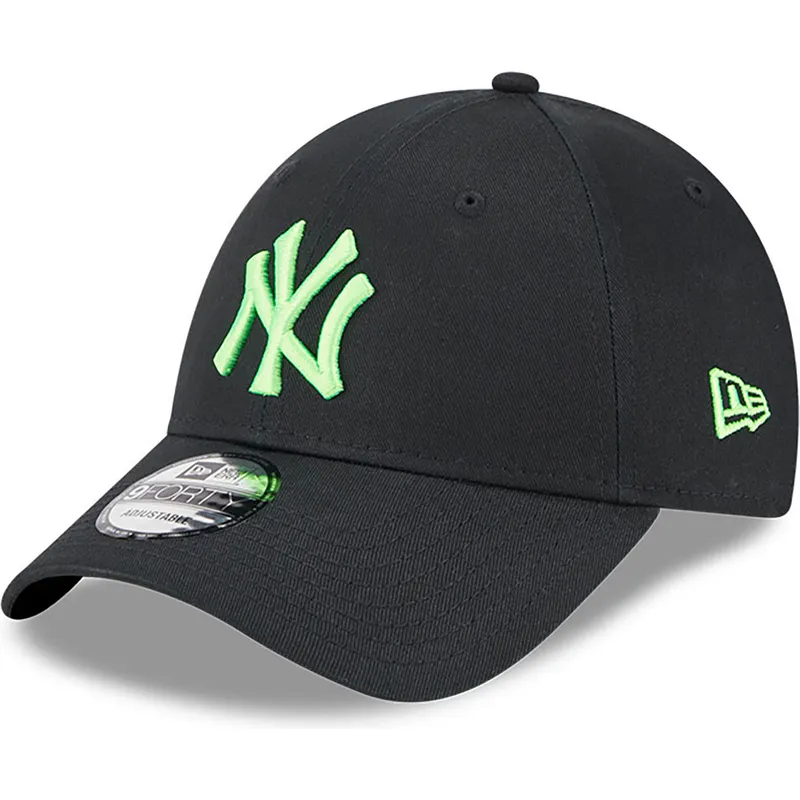kepure-islenkta-juoda-reguliuojamas-9forty-neon-new-york-yankees-mlb-new-era