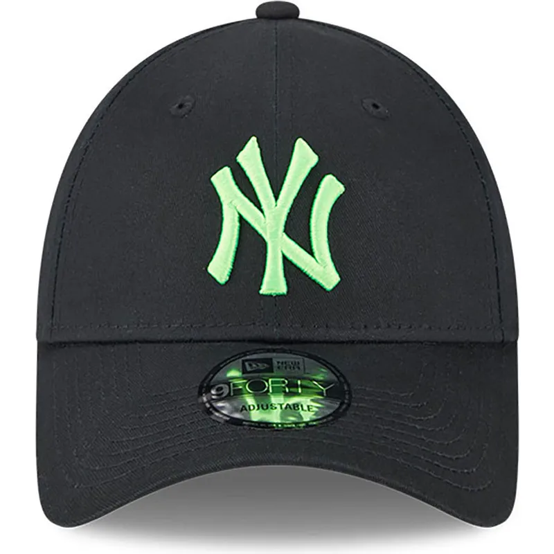 kepure-islenkta-juoda-reguliuojamas-9forty-neon-new-york-yankees-mlb-new-era