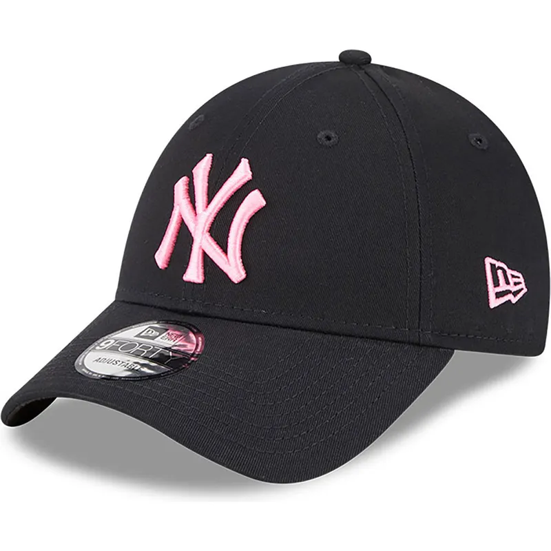 kepure-islenkta-juoda-reguliuojamas-rosa-9forty-neon-new-york-yankees-mlb-new-era