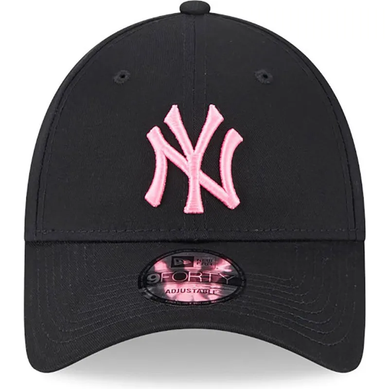 kepure-islenkta-juoda-reguliuojamas-rosa-9forty-neon-new-york-yankees-mlb-new-era