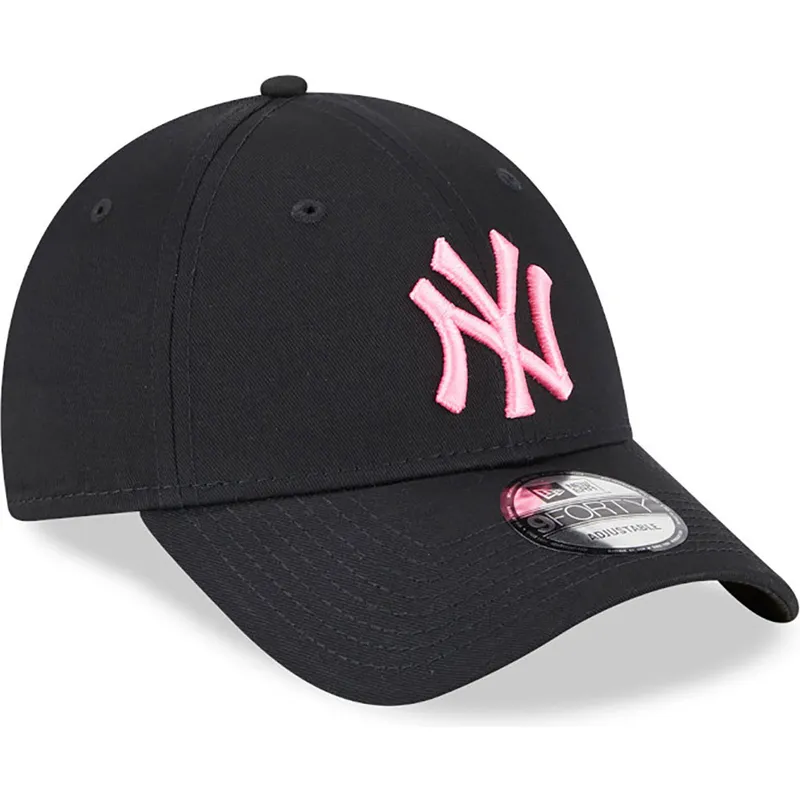 kepure-islenkta-juoda-reguliuojamas-rosa-9forty-neon-new-york-yankees-mlb-new-era
