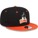 kepure-plokscia-juoda-snapback-9fifty-pato-lucas-looney-tunes-new-era