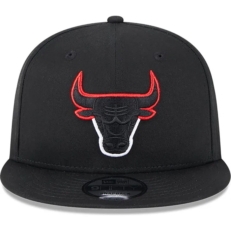 kepure-plokscia-juoda-snapback-9fifty-split-chicago-bulls-nba-new-era