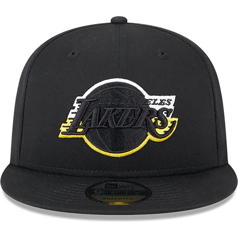 kepure-plokscia-juoda-snapback-9fifty-split-los-angeles-lakers-nba-new-era