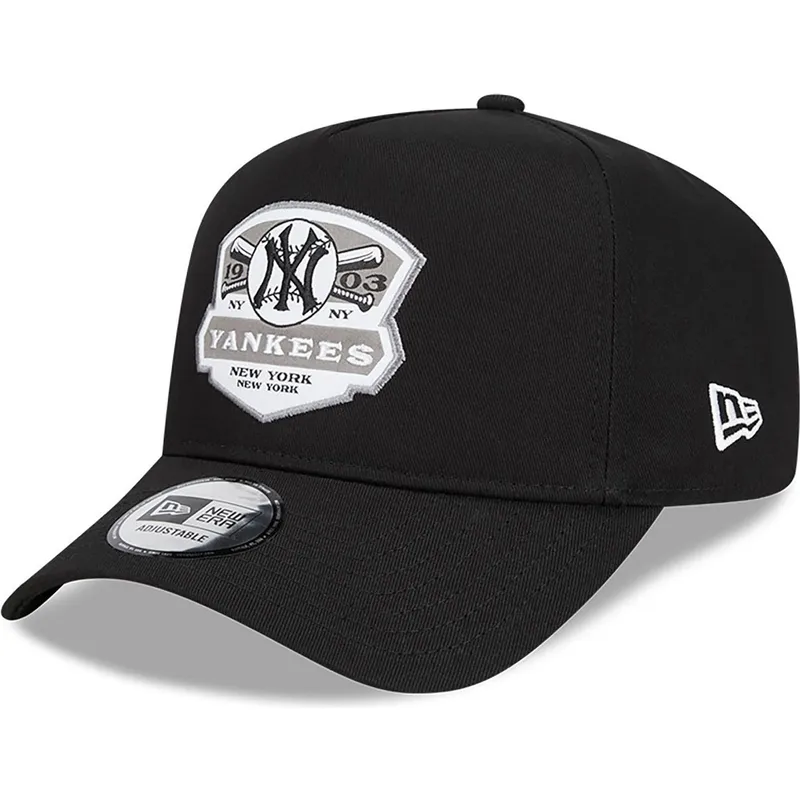 kepure-islenkta-juoda-snapback-a-frame-patch-new-york-yankees-mlb-new-era