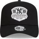 kepure-islenkta-juoda-snapback-a-frame-patch-new-york-yankees-mlb-new-era