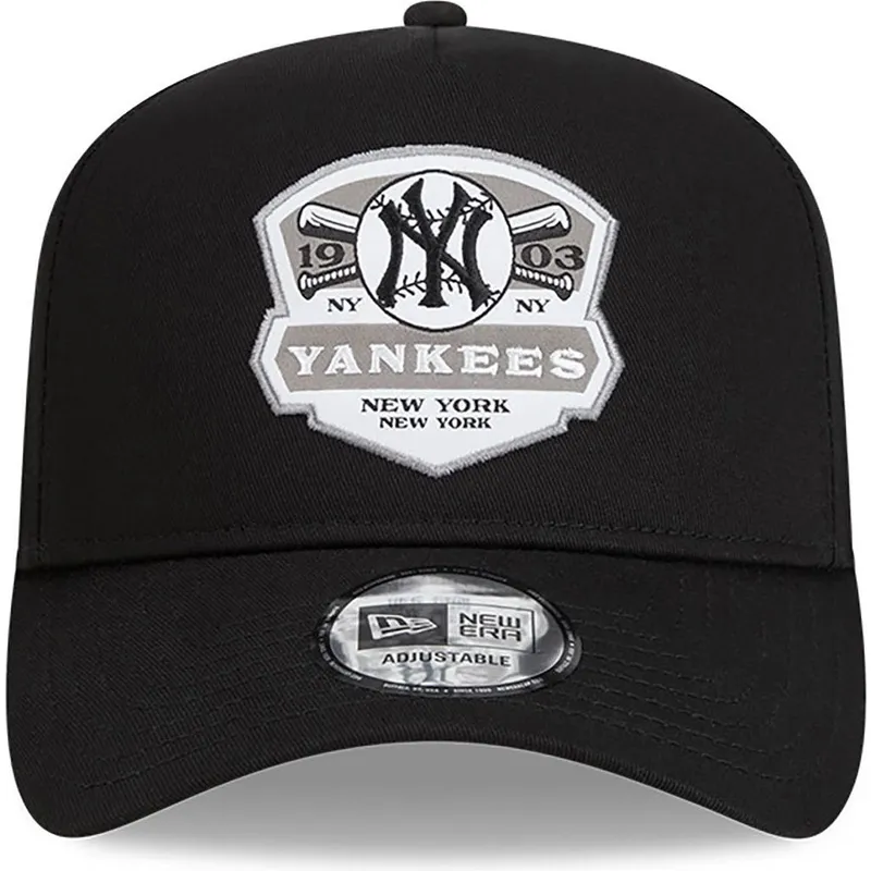 kepure-islenkta-juoda-snapback-a-frame-patch-new-york-yankees-mlb-new-era
