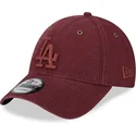 kepure-islenkta-raudona-reguliuojamas-9forty-washed-canvas-los-angeles-dodgers-mlb-new-era