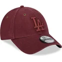 regulowana-bordowa-czapka-z-zakrzywionym-daszkiem-i-bordowym-logo-9forty-washed-canvas-los-angeles-dodgers-mlb-od-new-era