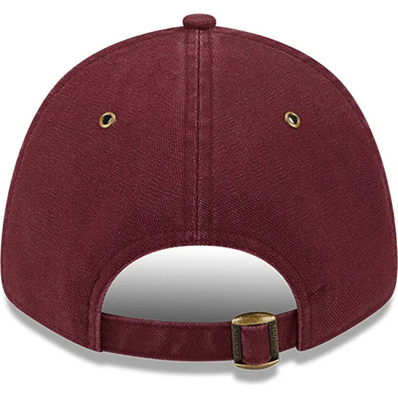 kepure-islenkta-raudona-reguliuojamas-9forty-washed-canvas-los-angeles-dodgers-mlb-new-era