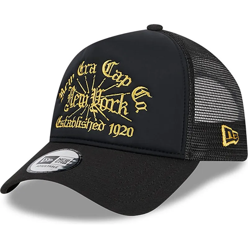 kepure-islenkta-juoda-snapback-a-frame-est-1920-new-era