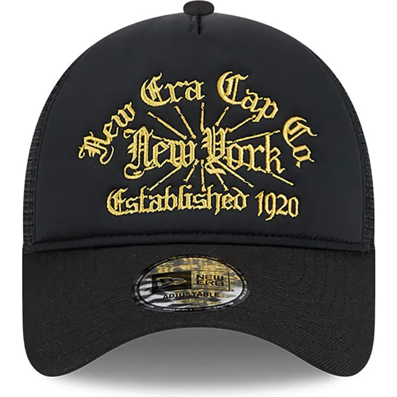 kepure-islenkta-juoda-snapback-a-frame-est-1920-new-era