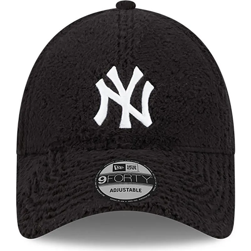 kepure-islenkta-juoda-reguliuojamas-9forty-teddy-new-york-yankees-mlb-new-era