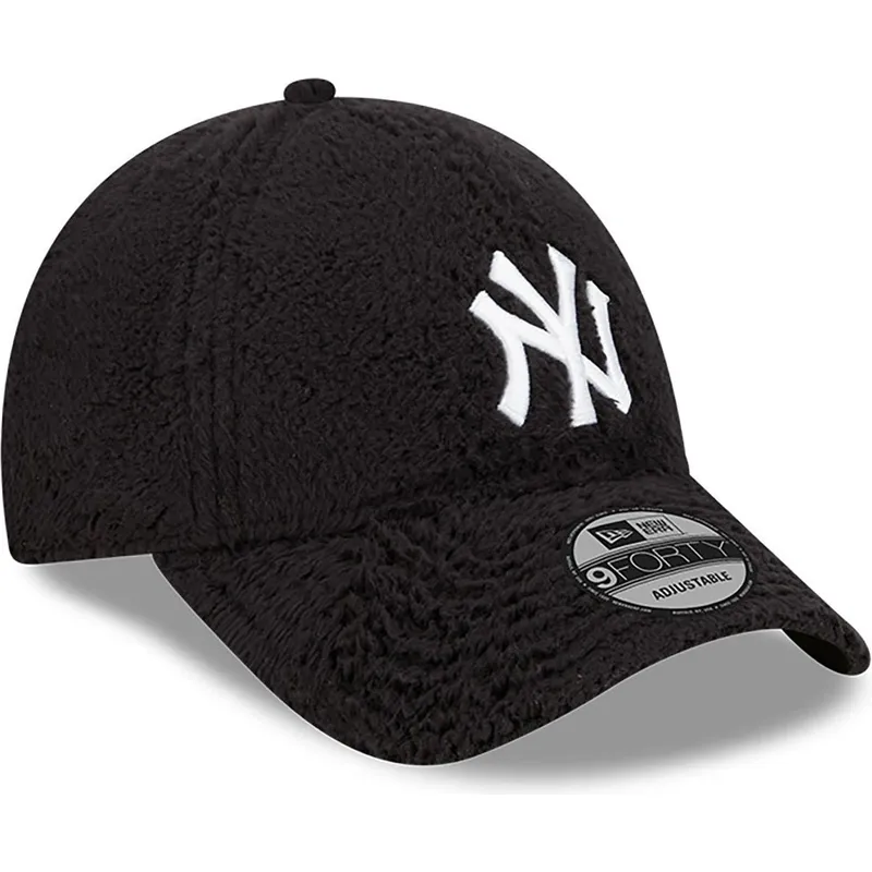 kepure-islenkta-juoda-reguliuojamas-9forty-teddy-new-york-yankees-mlb-new-era