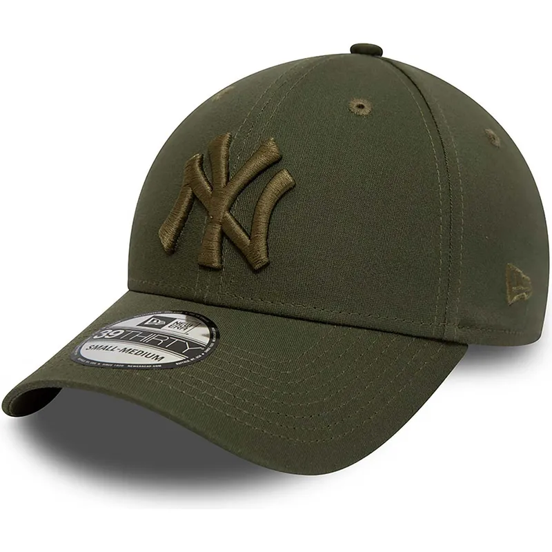 zielona-dopasowana-czapka-z-daszkiem-z-zielonym-logo-39thirty-league-essential-new-york-yankees-mlb-new-era