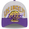 cap-islenkta-gray-adjustable-strap-9twenty-tip-off-2023-los-angeles-lakers-nba-new-era