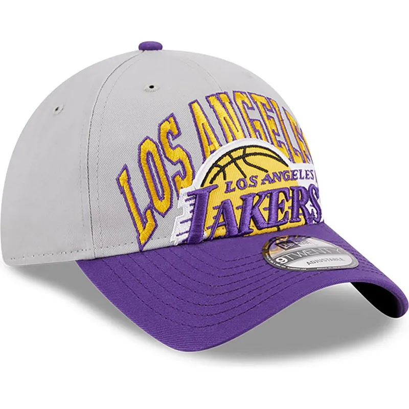 szara-i-fioletowa-regulowana-czapka-z-daszkiem-9twenty-tip-off-2023-los-angeles-lakers-nba-new-era