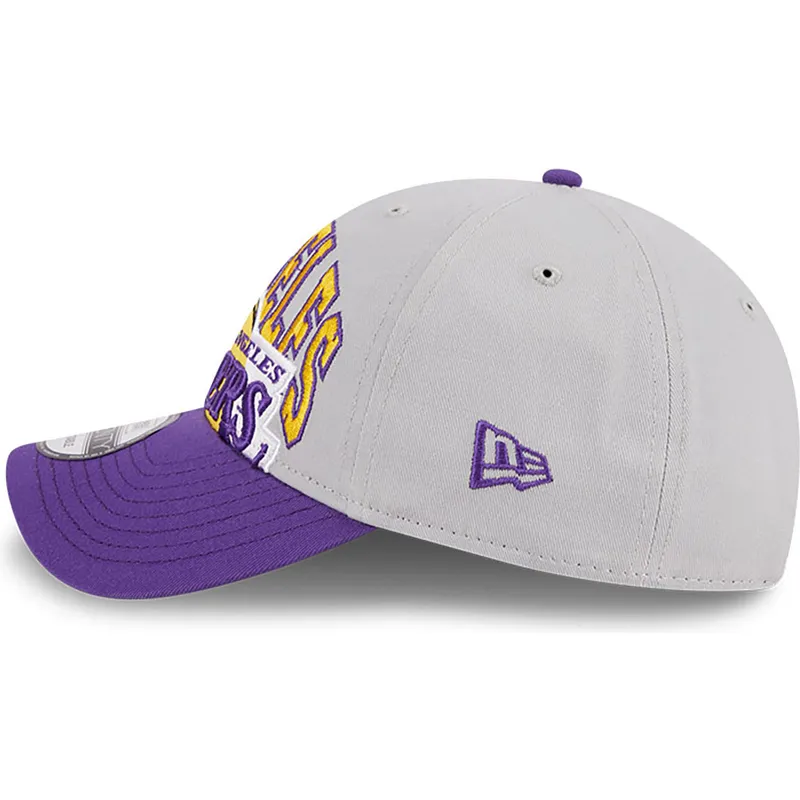 cap-islenkta-gray-adjustable-strap-9twenty-tip-off-2023-los-angeles-lakers-nba-new-era