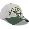 cap-islenkta-gray-adjustable-strap-9twenty-tip-off-2023-milwaukee-bucks-nba-new-era