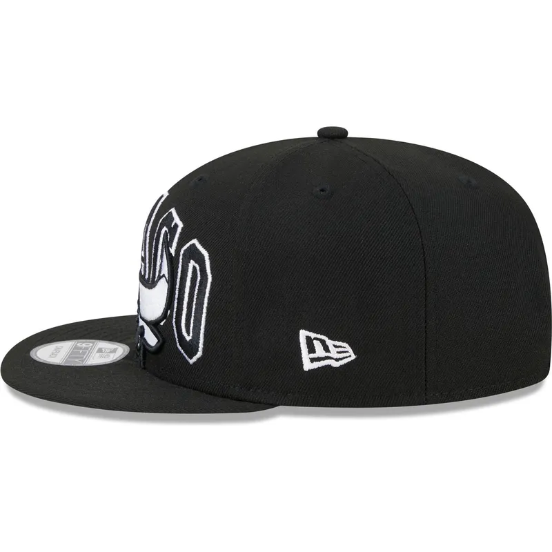 kepure-plokscia-juoda-snapback-9fifty-tip-off-2023-chicago-bulls-nba-new-era