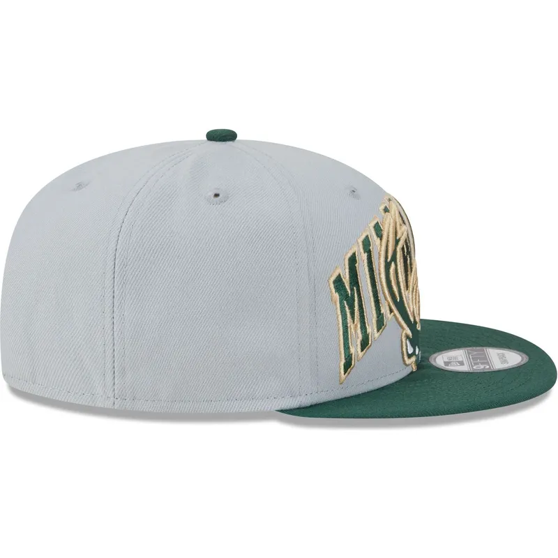 kepure-plokscia-pilka-snapback-9fifty-tip-off-2023-milwaukee-bucks-nba-new-era
