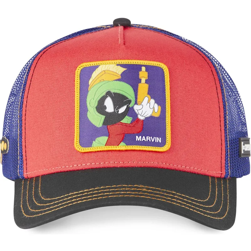 kepure-islenkta-raudona-snapback-loo7-ma2-marsiukas-marvinas-looney-tunes-capslab