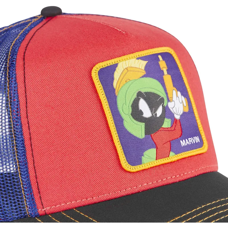 kepure-islenkta-raudona-snapback-loo7-ma2-marsiukas-marvinas-looney-tunes-capslab