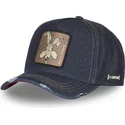 kepure-islenkta-tamsiai-melyna-snapback-denim-loo8-coy1-kojotas-looney-tunes-capslab