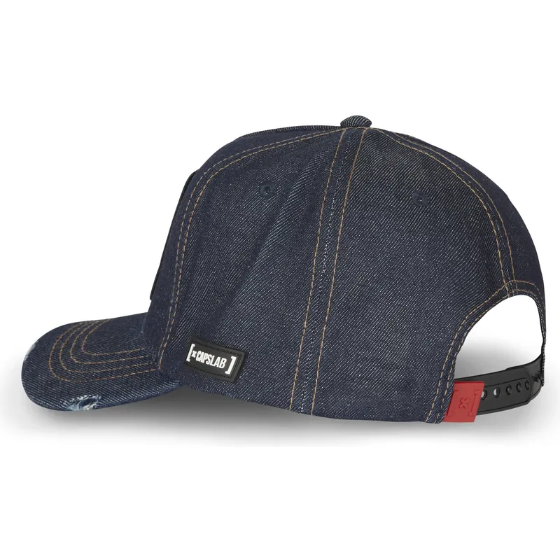 kepure-islenkta-tamsiai-melyna-snapback-denim-loo8-coy1-kojotas-looney-tunes-capslab