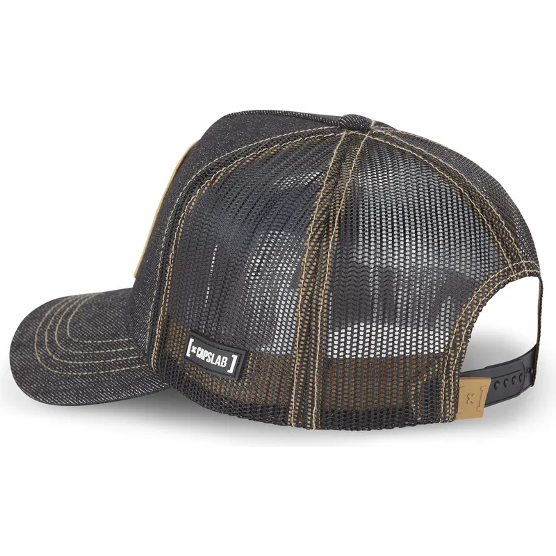kepure-islenkta-juoda-snapback-denim-loo8-coy2-kojotas-looney-tunes-capslab