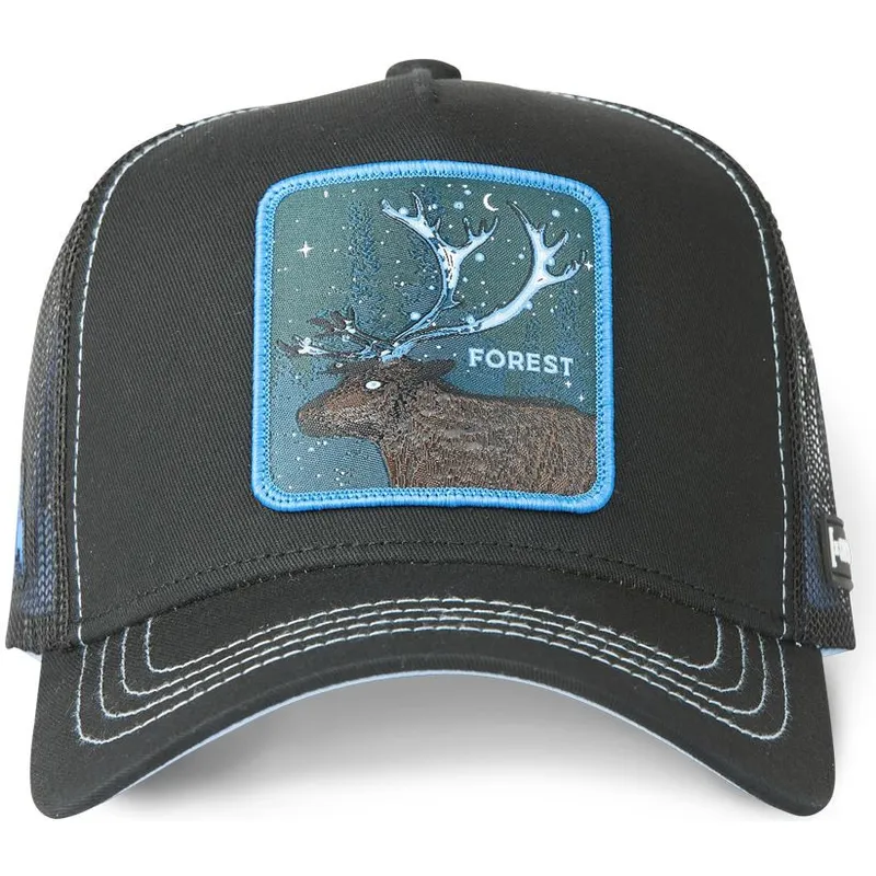 czapka-trucker-czarna-jelen-forest-cas2-for1-beasts-od-capslab