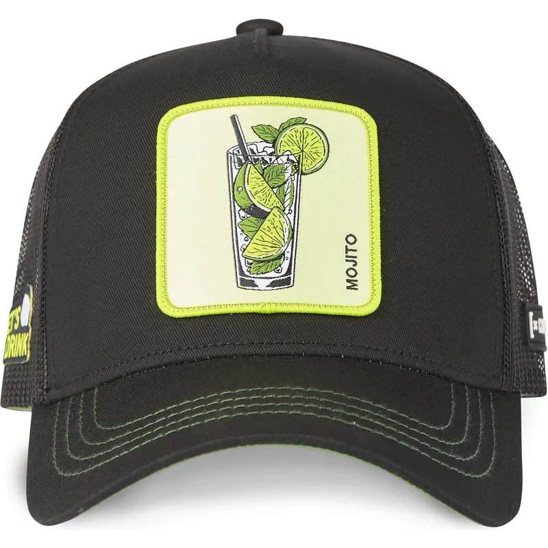 kepure-islenkta-vilkikas-juoda-snapback-mojito-cas2-mo1-cocktails-mojito-kokteiliai-capslab