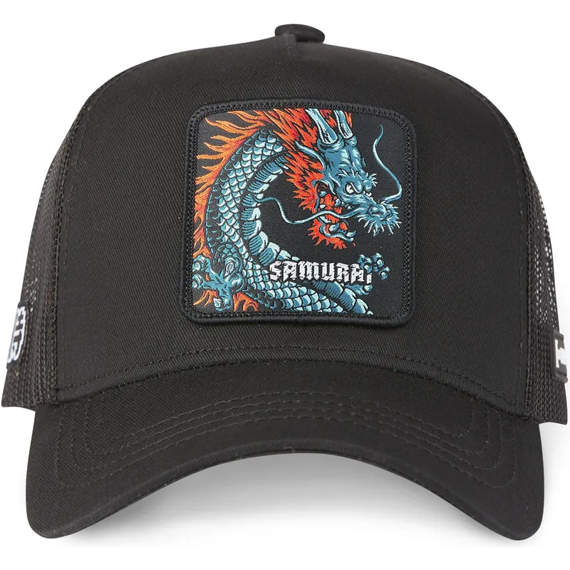 kepure-islenkta-vilkikas-juoda-snapback-dragon-samurai-dra1-beasts-drakonas-zverys-capslab
