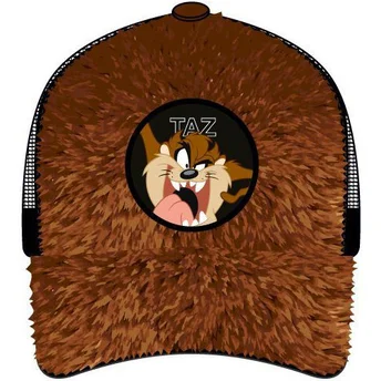 Czapka trucker brązowo-czarna Tasmanijski Diabeł FUR1 TAZ1 Looney Tunes od Capslab