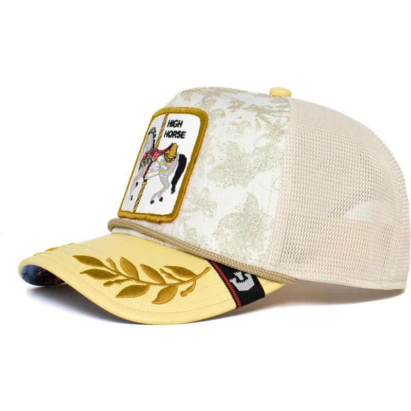 kepure-islenkta-balta-snapback-high-horse-altus-equo-carousel-the-farm-goorin-bros